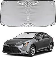 Vista 42 de KAYZT Parasol para parabrisas para Toyota Camry 2012-2017 LE XLE Hybrid SE XSE Sedan plegable, accesorios de ajuste personalizado para ventana