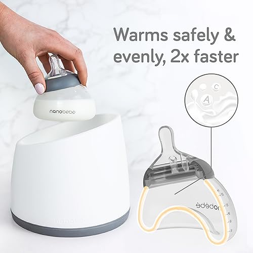 Miniatura 3 de Nanobebe - Botella de leche materna, lactancia materna para recién nacidos, anticólicos, cierre perfecto, conserva los nutrientes de la leche
