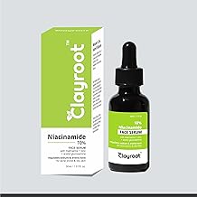 Clayroot Niacinamide 10% Face Serum | Treats Pigmentation | Repairs Skin Barrier | pH Balanced | Non-Irritating | Non-Sticky | Brightening Formula For Men and Women | 30 ml