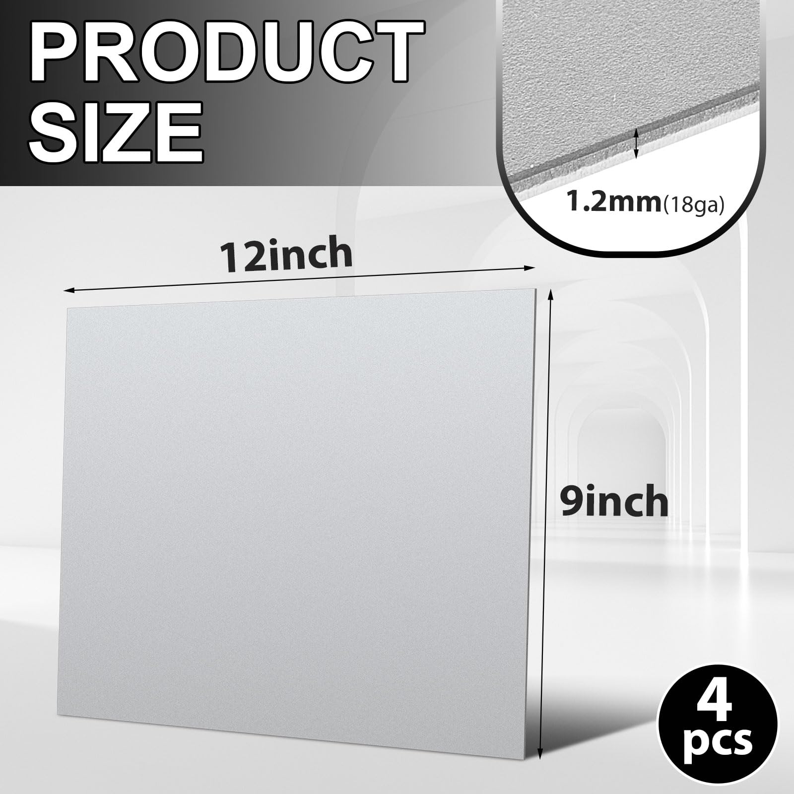 Everbilt 8 In. X 24 In. - 16 Gauge Plain Steel Sheet Metal 1704 - The Home Depot - View #4
