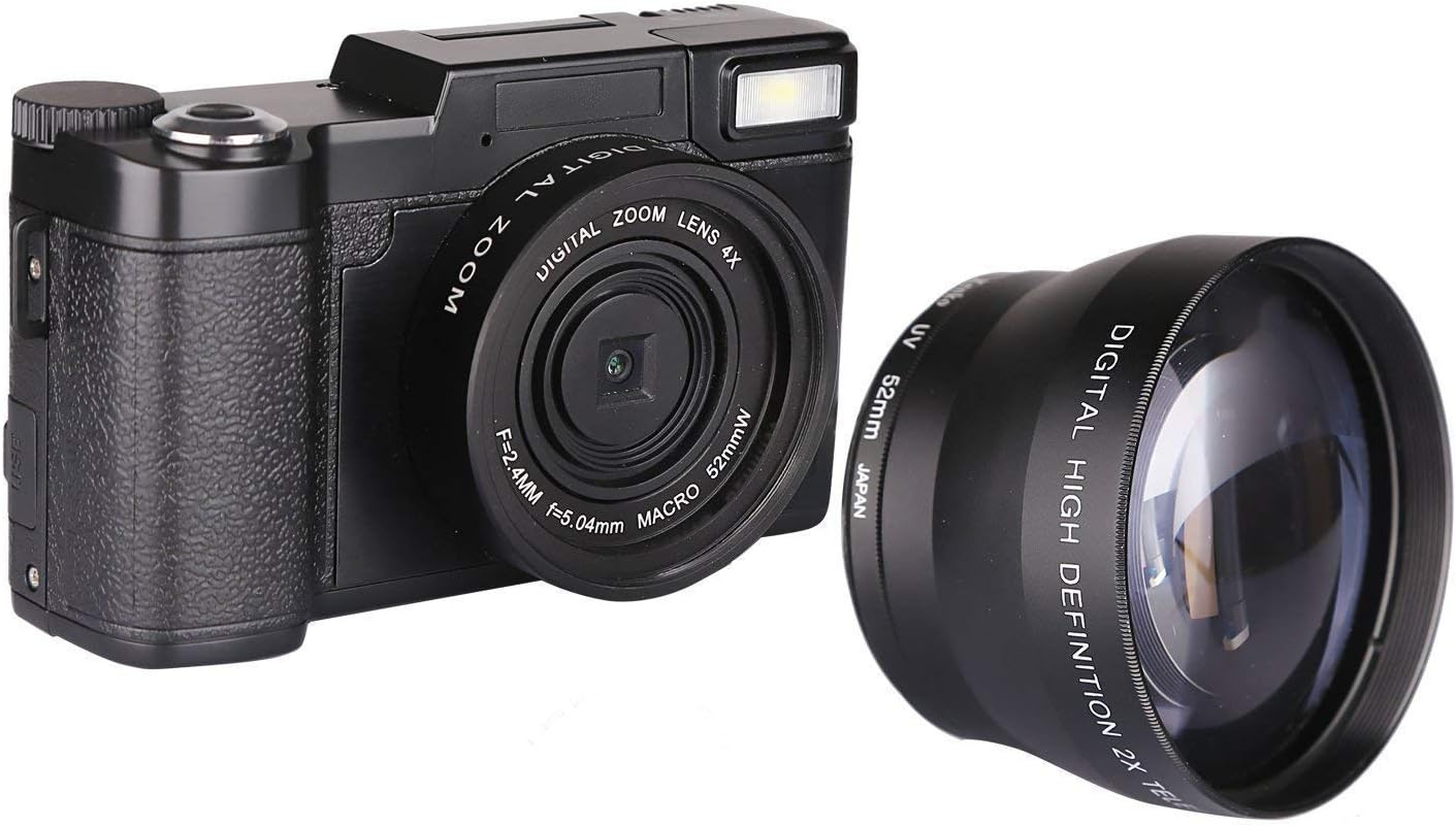 GordVE 1289478 GVE001 Cdfe 2.7" LCD HD Digital Camera Mini Video Camera, Rainbow