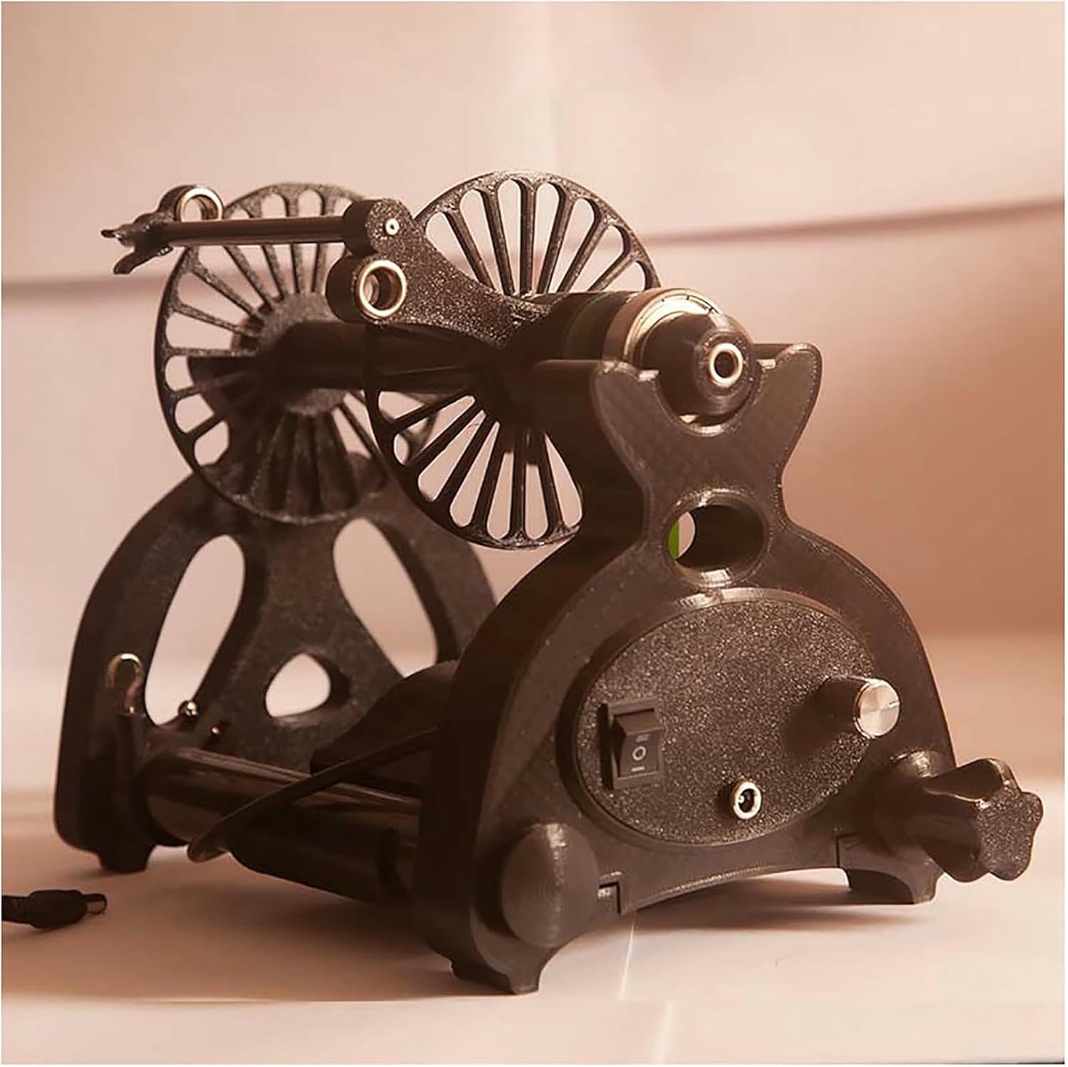 Electric Household Mini Spinning Wheel, Can Forward & Reverse Switching, Dog Hair Wool Spinning Thread, Cotton Thread Making Machine
