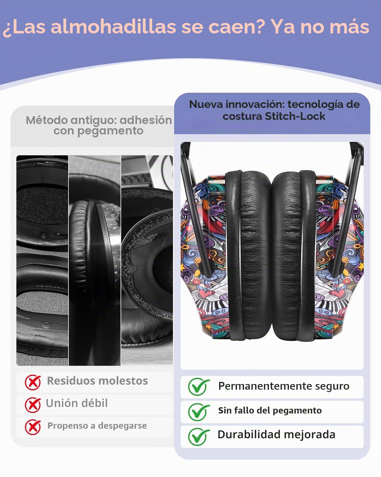 ZOHAN 030 Protección Auditiva para Niños, Orejeras Ajustable SNR 25 dB Cómodas para Conciertos Fiestas Actividades Escolares Estudiantes de Primaria,Reducción de Ruido para Niños Sensibles