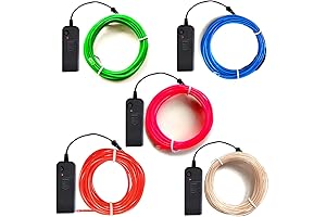 El Wire Battery Pack-5 Pack 9ft/2.75m Neon Light