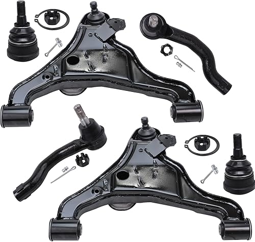 Miniatura 120 de Detroit Axle - Kit de brazos de control delanteros de 6 piezas para Hyundai Accent Kia Rio Rio5 06-10 2006 2007 2008 2009 2010 2011, 2 brazos de