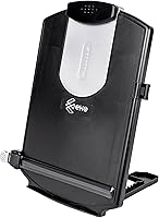 Vista 1 de EHO Soporte inferior ajustable para documentos con borde de estante de 0.197 in, soporte de papel portátil para leer, escribir, con clip, guía
