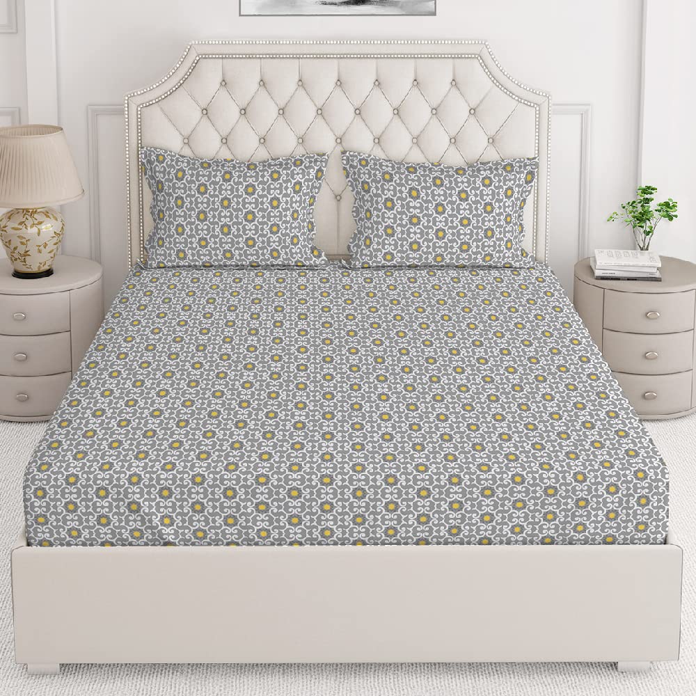Layers Firenze 100% Cotton Double Size Bedsheet with Pillow Cover Set 140TC Light Weight, Skin Friendly, Moisture Absorbent, All Season Comfort (Ethnic Pattern,Multi) (B0BTSRBPDV) Amazon Price History, Amazon Price Tracker