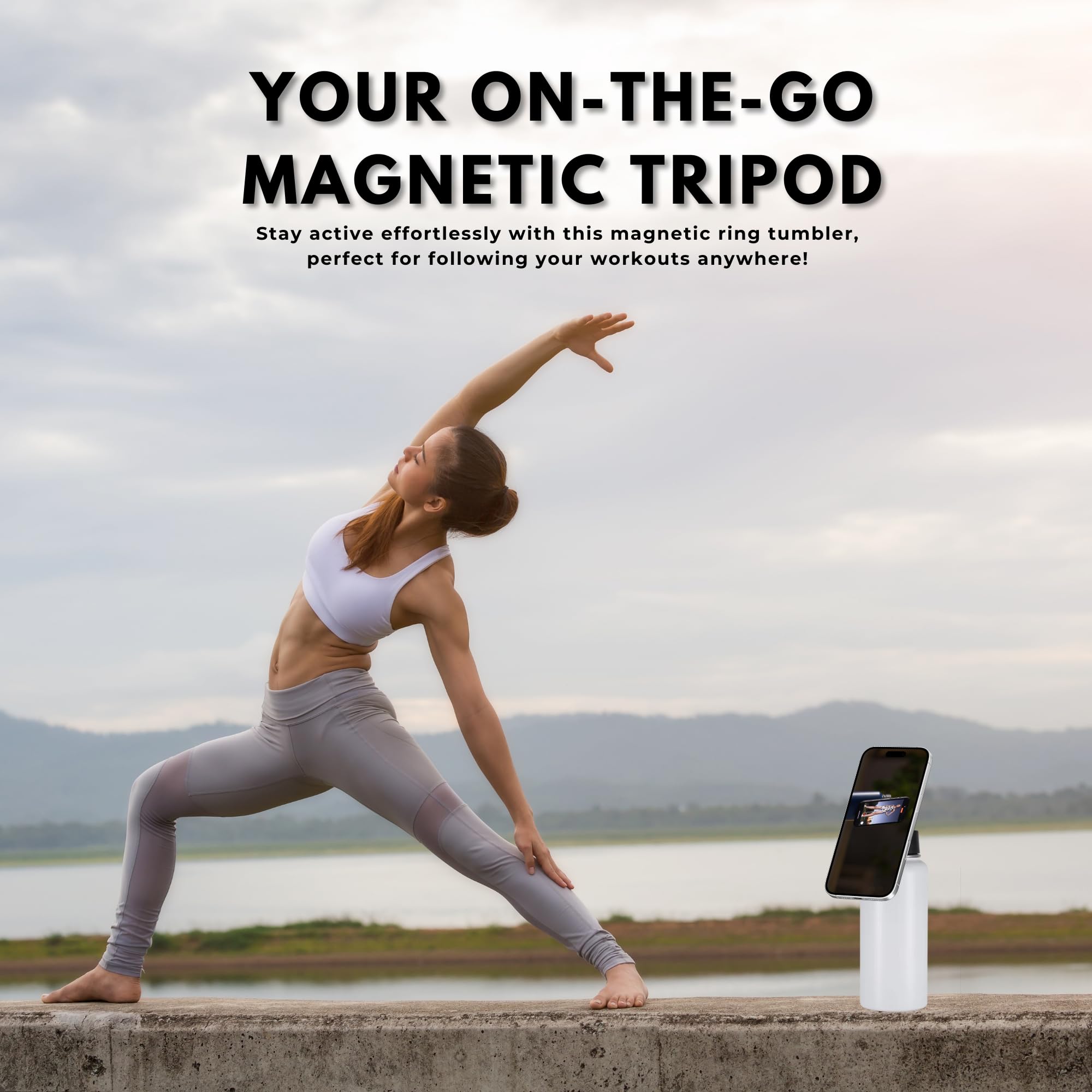 32oz Stainless Steel Water Bottle Compatible with Magsafe thumbnail 3