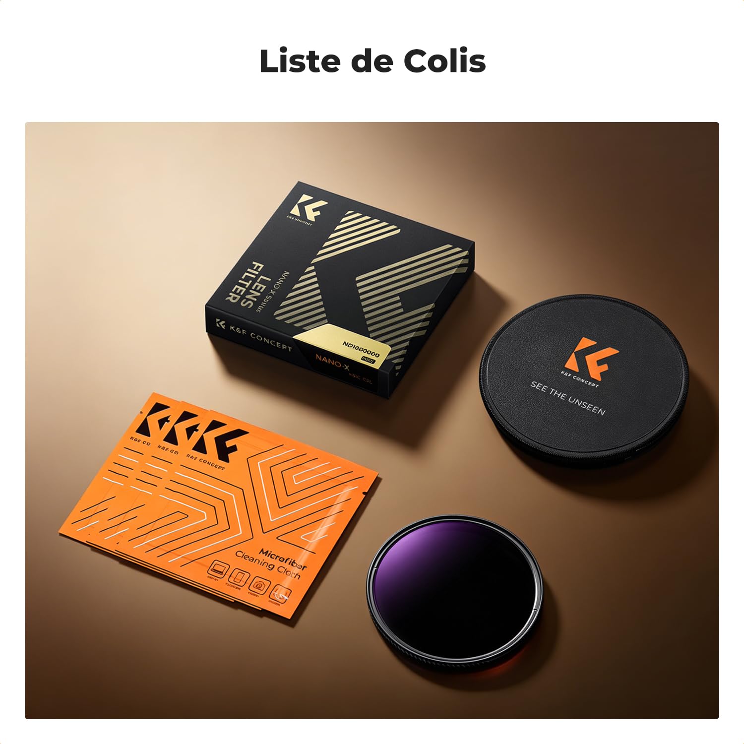 K&F CONCEPT Nano-X seria 95 mm ND1000000 filtr stały filtr ND szary do fotografii zdarzeń nieba (20 stopni przysłony)