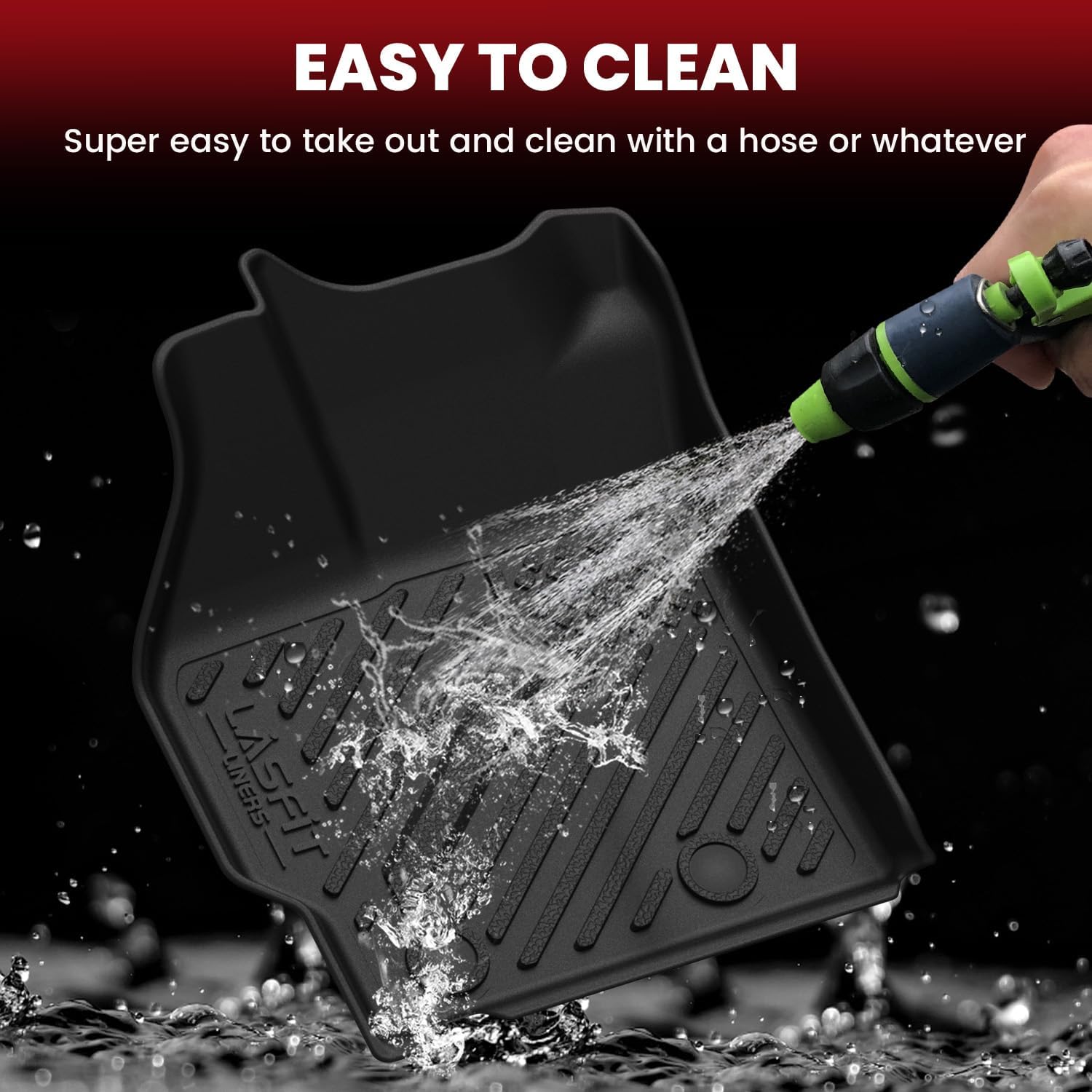 LASFIT Floor Mats & Cargo Mat for Toyota Prius 2010-2011, All Weather TPE Custom Fit Easy Clean Durable No-Curling Floor Liners for Prius 2010 2011 Car Mats & Trunk Mat - Image 6