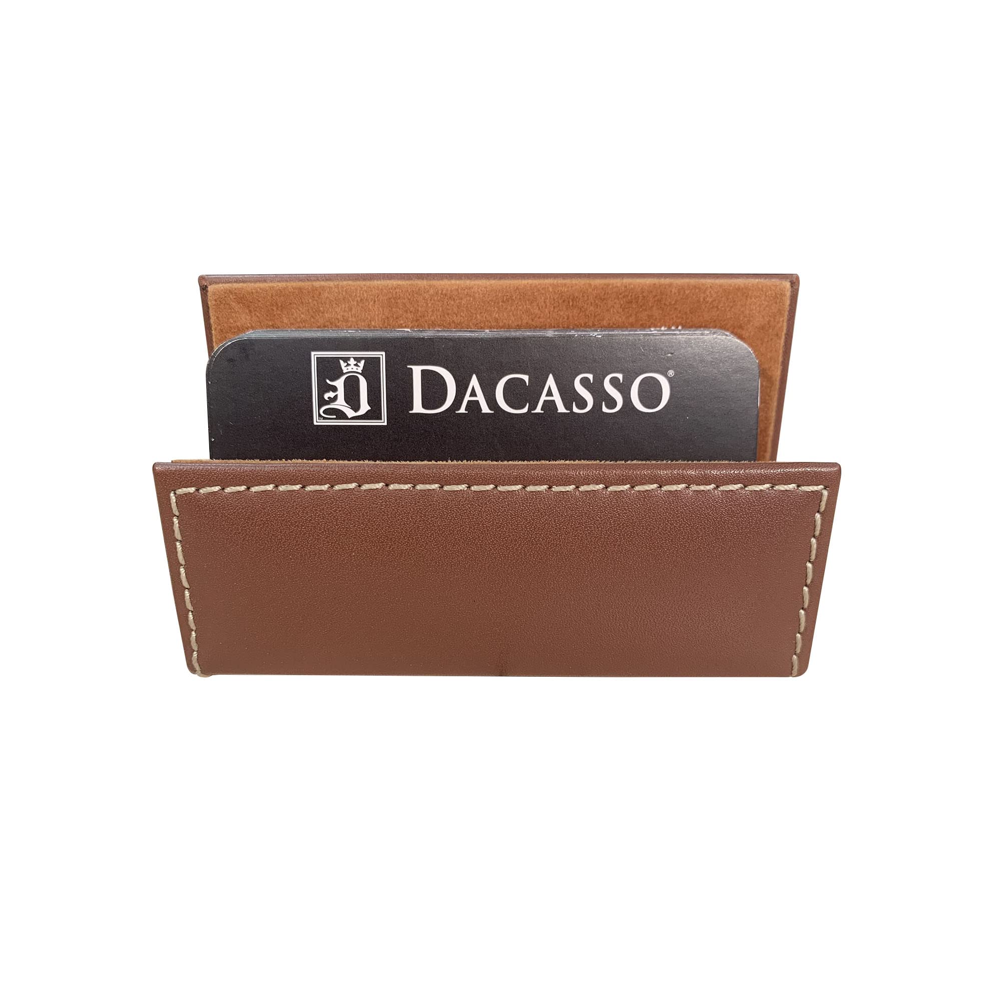 Dacasso Leather Business Card Holder Rustic Brown A3207