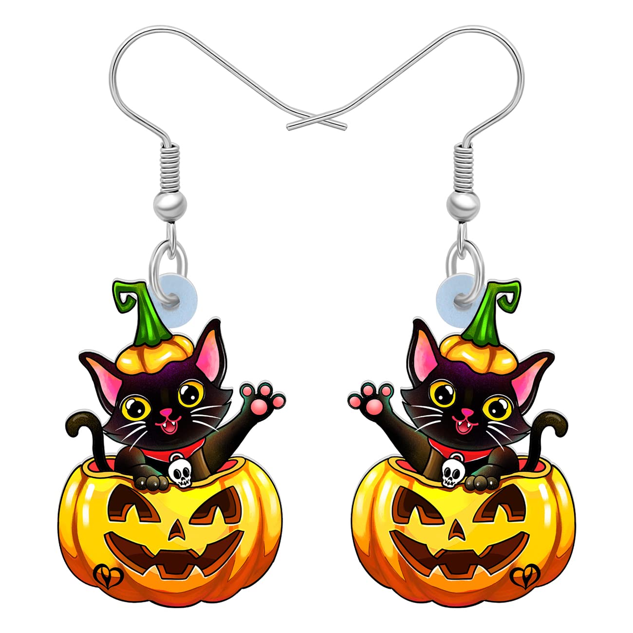 Fond Halloween Mignon Citrouille Chat Noir Fond, Dessin Animé, Des Bandes  Dessinées, La Magie, image size:1300x1300