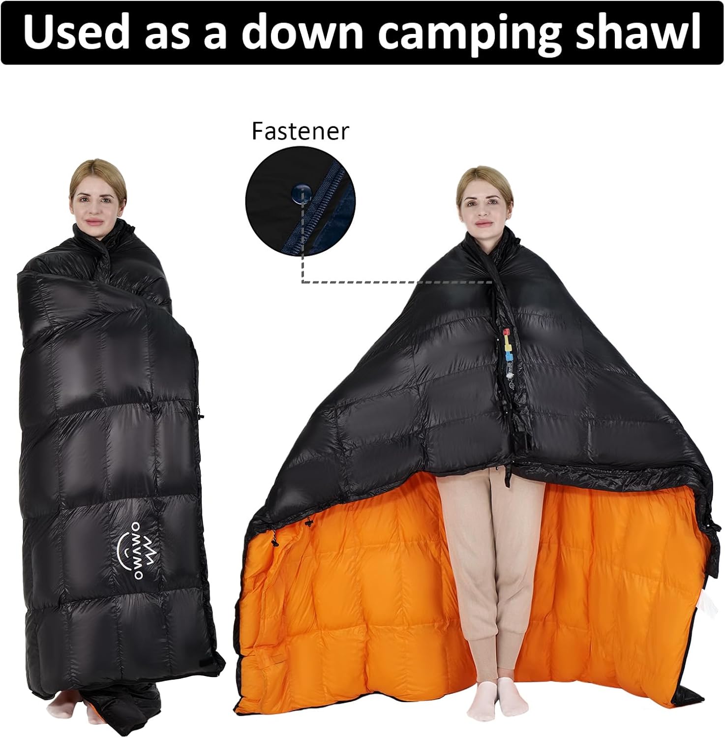 OMVMO 10 Degrees F 650 Fill Power Down Sleeping Bag for Adults,Lightweight 4 Season Envelope Rectangle Down Sleeping Bag for Backpacking Campi並行輸入 : OMVMO -10 Degrees F 800 Fill Power Down Sleeping Bag