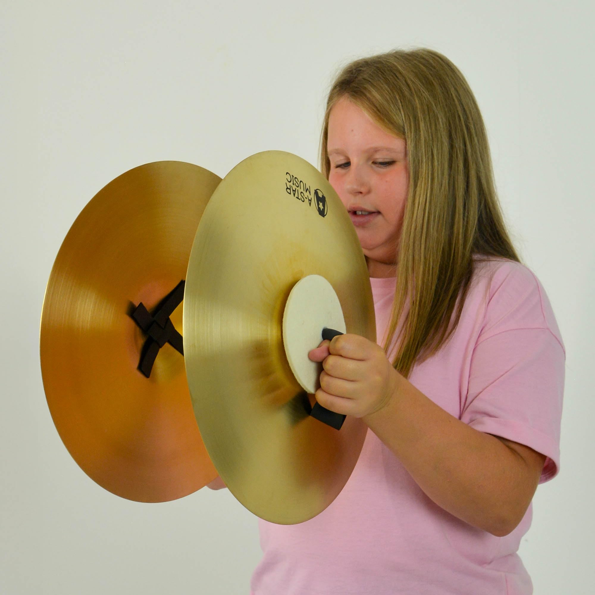 A-Star 14-Zoll-Marschbecken Aus Messing Mit Riemen Für Anfänger, Schulen, Bands