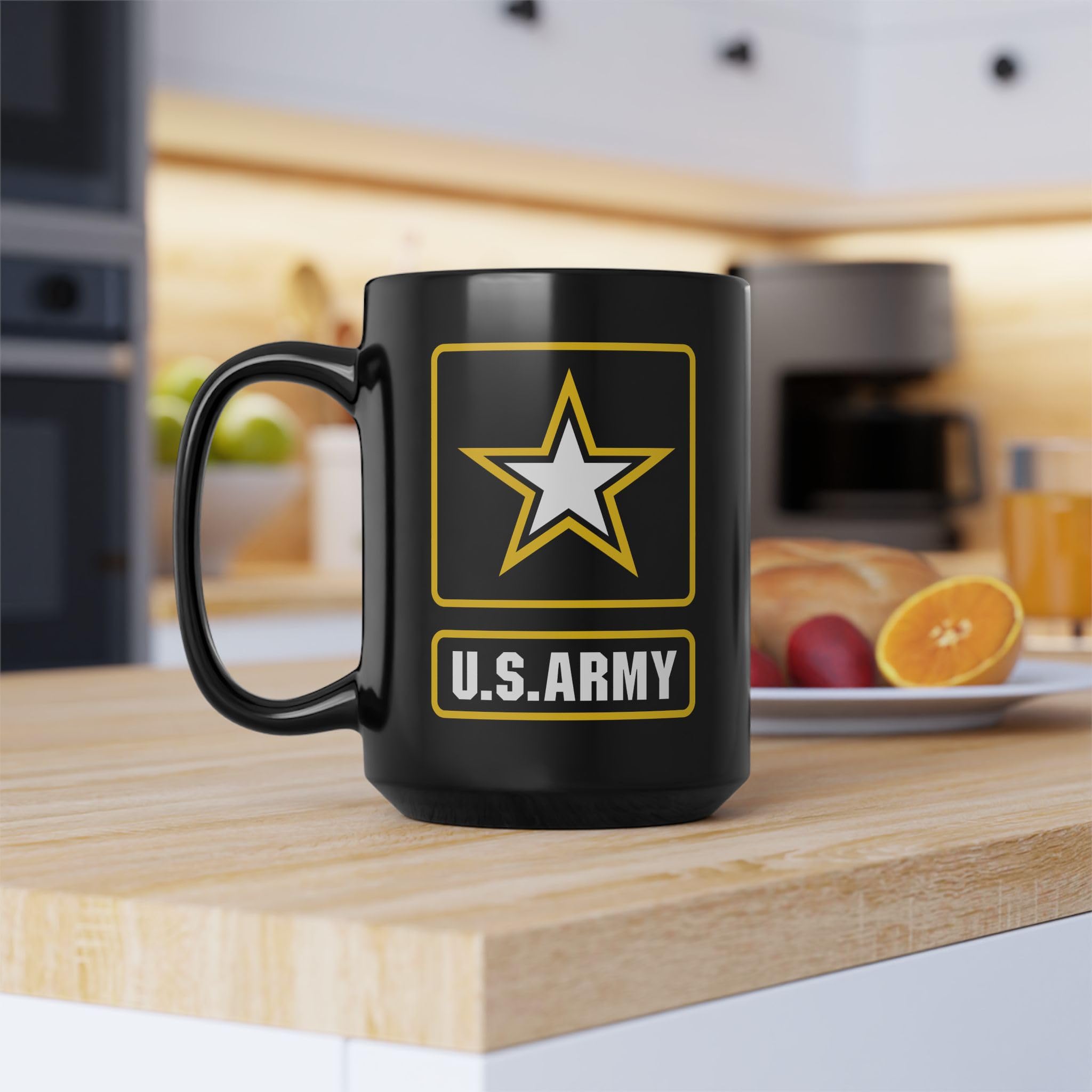 U.S. Army Kaffeetasse, Schwarz, 425 ml