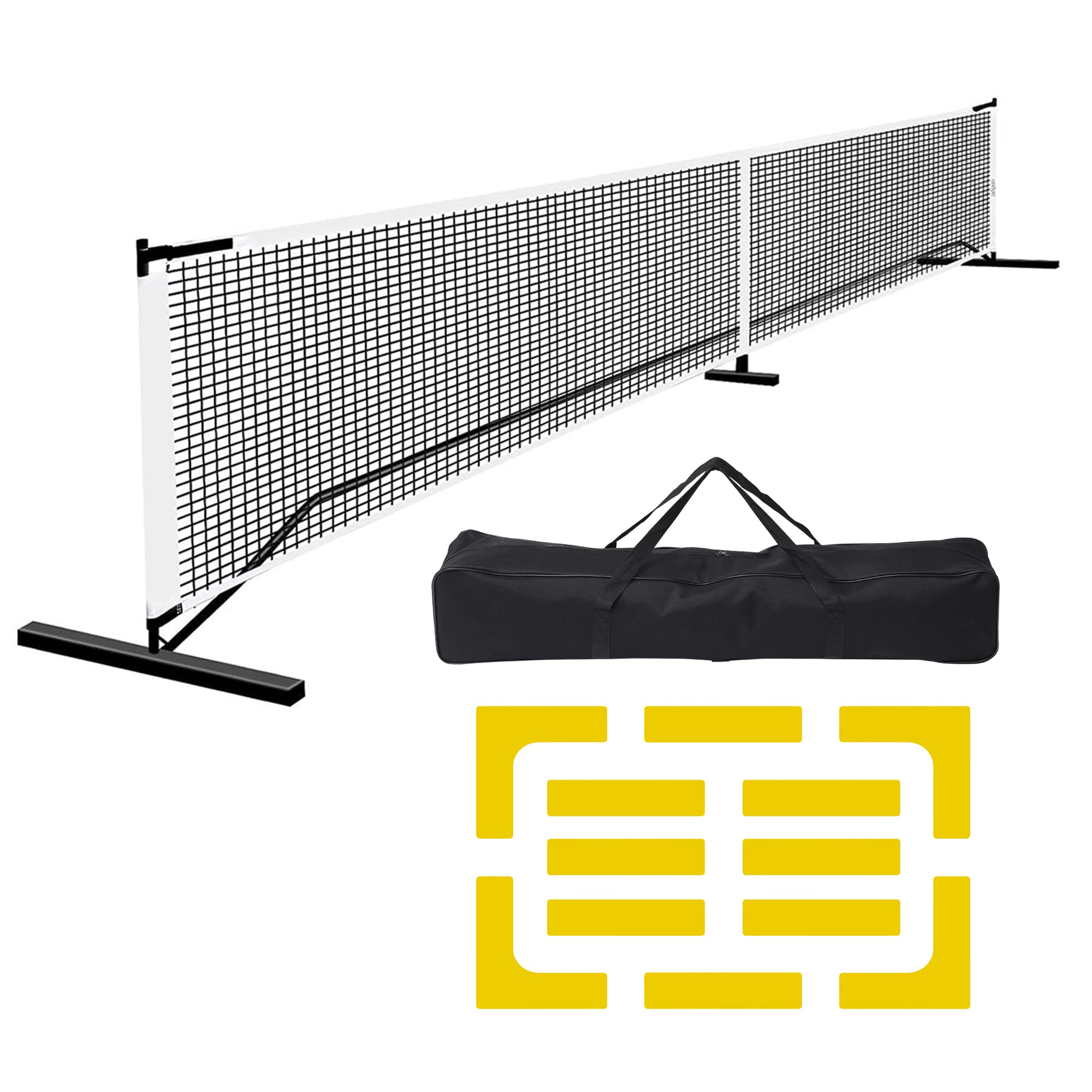 Photo 1 of *MISSING PARTS** DULCE DOM Pickleball Nets Portable Outdoor, 22 FT Pickleball Net USAPA Regulation Size, Pickle Ball Game Net System with Carrying Bag for Driveway Backyards Pickleball Net with Court Markers