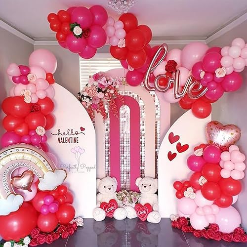 Miniatura 58 de Globos rosa y amarillos, globos retro amarillo rosado de 12 pulgadas, globo de látex naranja macarón rosa polvo para niñas, globos boho margarita