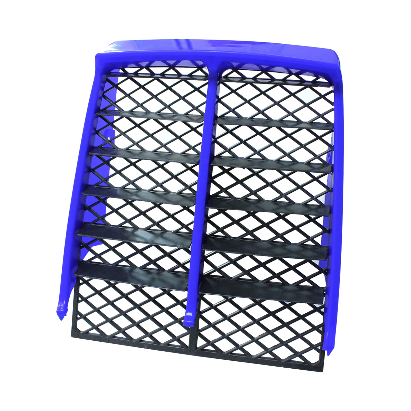 Genuine Yamaha Banshee YFZ350 Radiator Cover Grill – OEM Front Panel, Blue (1987-2006)