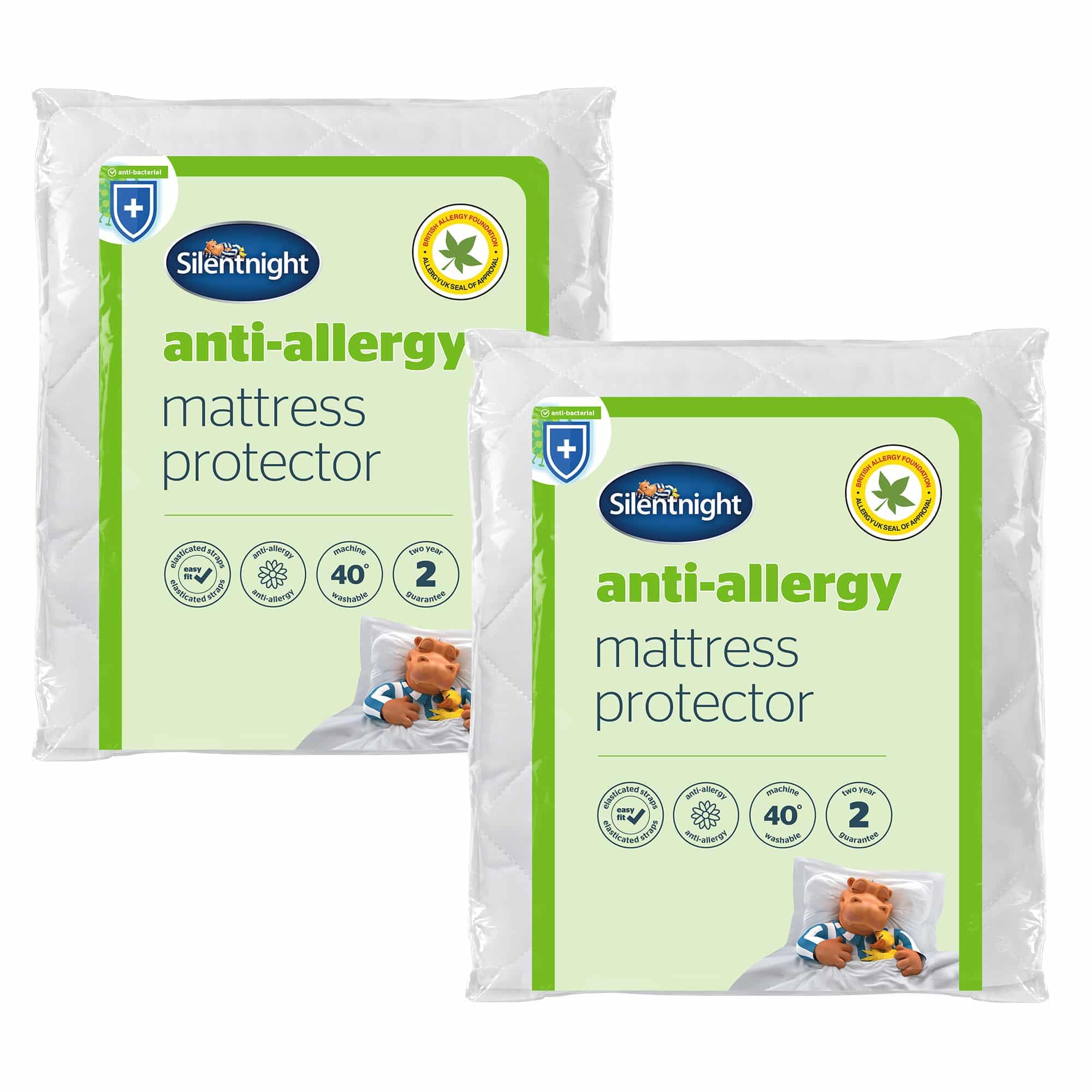 Silentnight Anti Allergy Mattress Protector - Ideal for Allergy and Asthma Sufferers Prote...