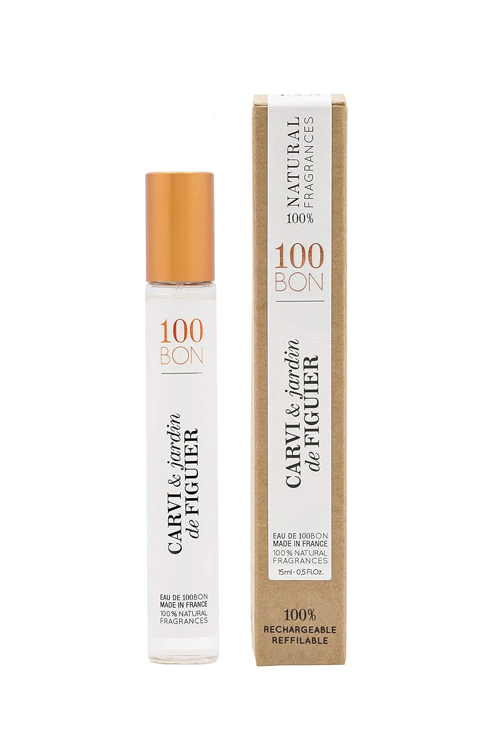 100BON Carvi & Jardin De Figuer – Caraway & Fig Spicy Fragrance for Women & Men – Energizing Organic Fragrance with a Sensual Fruity & Floral Fragrance - 100% Natural Fragrance Spray, 1.7 Fl Oz