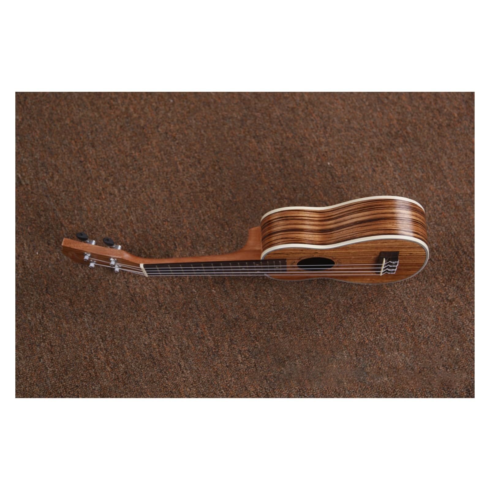 21-calowe Drewniane Ukulele Z Hebanowym Korpusem, Zamknięte Tunery, Czterostrunowy Ukulele, Mały Instrument Gitarowy Ukulele dla Początkujących