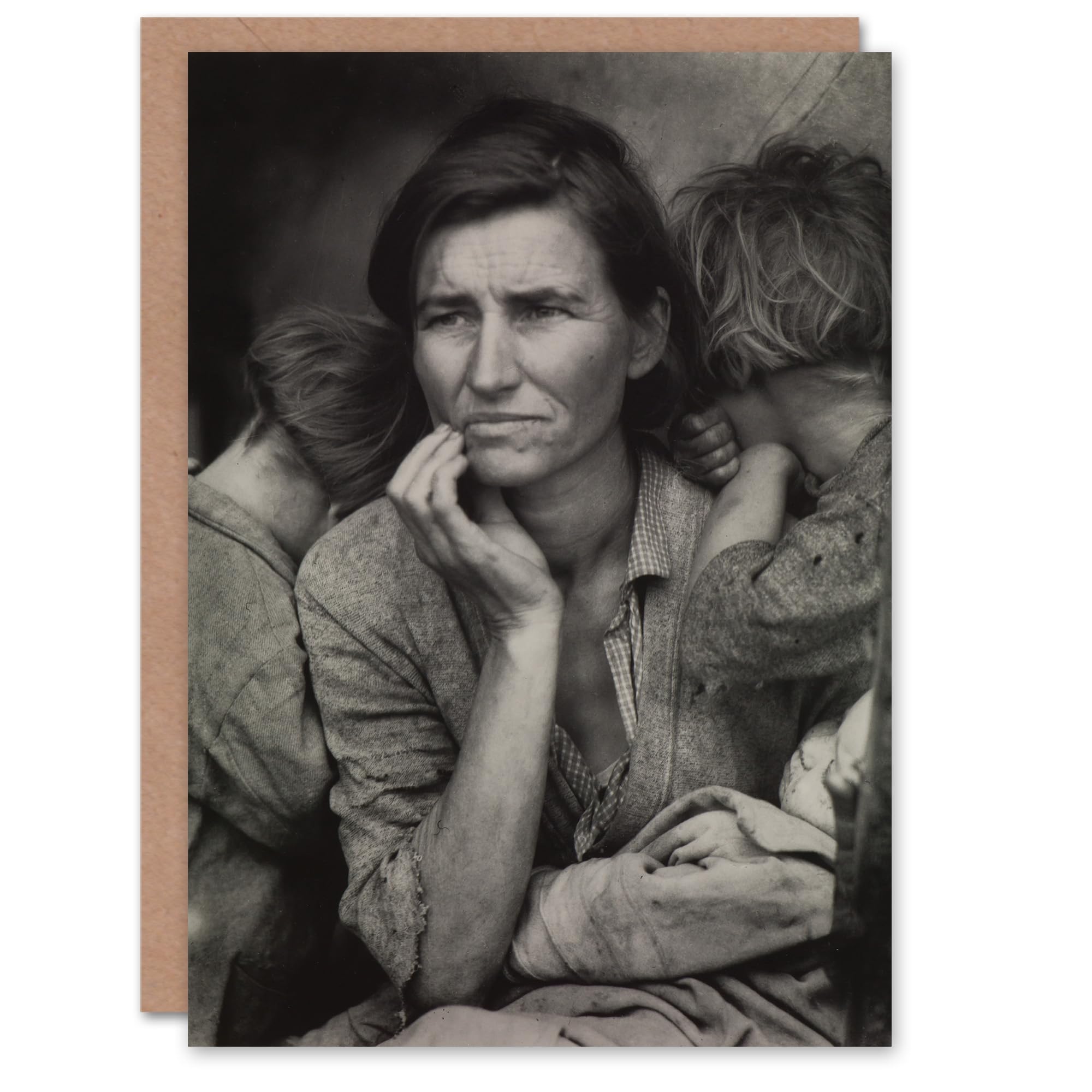 Artery8 Dorothea Lange Art Card Migrant Mother and Children Photograph