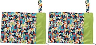 Sacos Secos Molhados do bebê, Laváveis dois Bolsos Com Zíper à Prova de Vazamento Impermeável Fralda de Pano do bebê Sacos Secos Molhados Poliéster para Armazenamento de Viagem