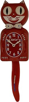 Kit Cat Klock Limited Red White Blue Crystals Jeweled Clock