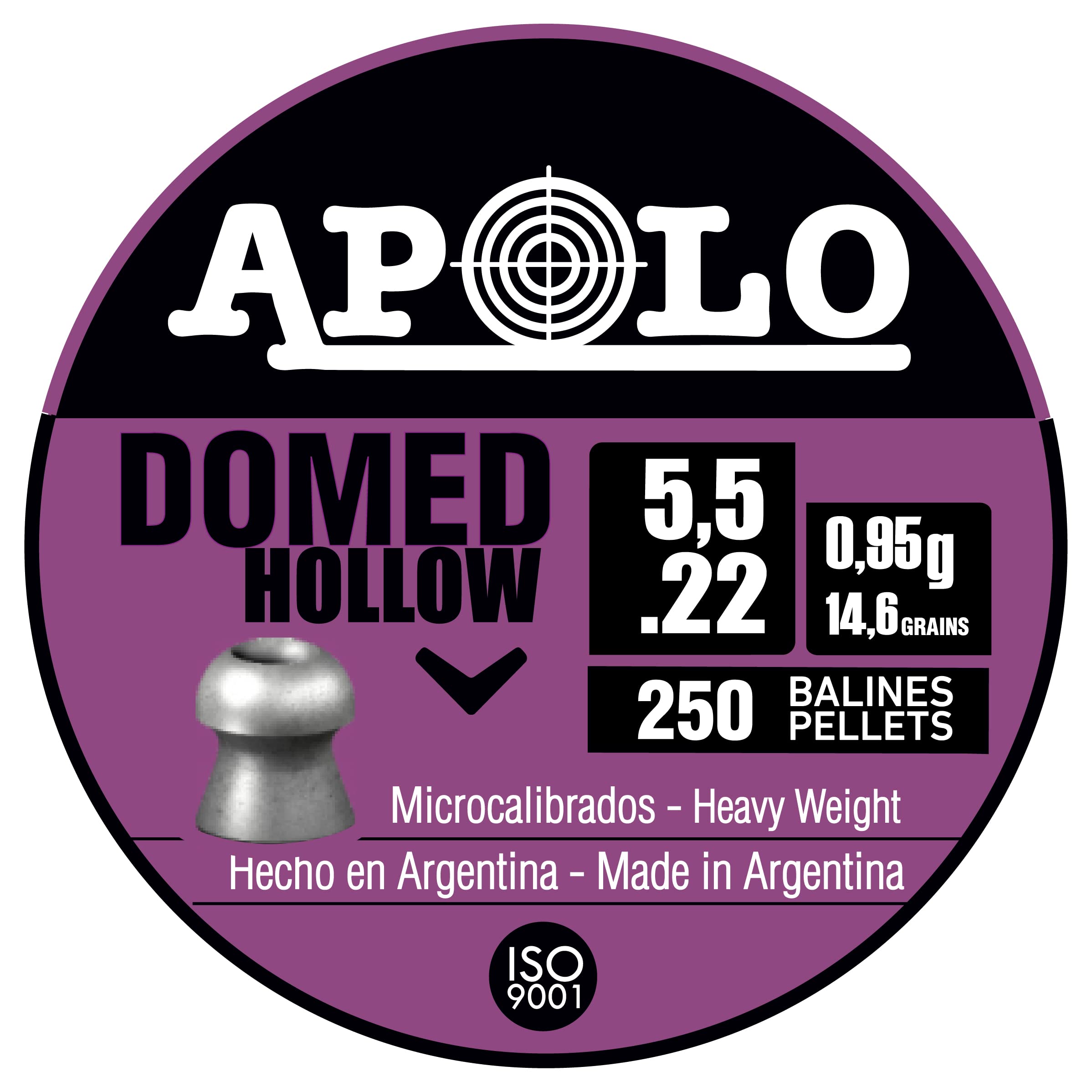 Apolo Domed Hollow 5.5mm .22 Caliber