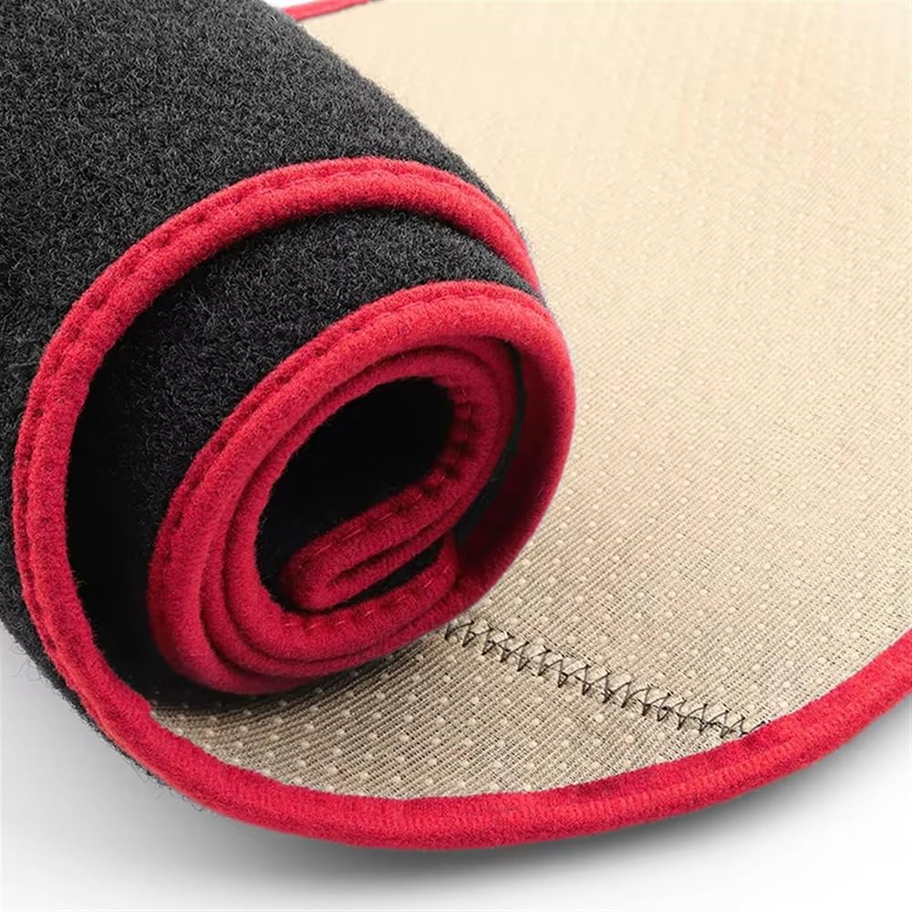 Car Dash Cover Mat for Toyota RAV4 XA30 2006 2007 2008 2009 2010 2011 2012,Dashboard Cover Avoid Light Pad Center Console Protector Mat Glare UV Rays Protector Interior Accessories,Red