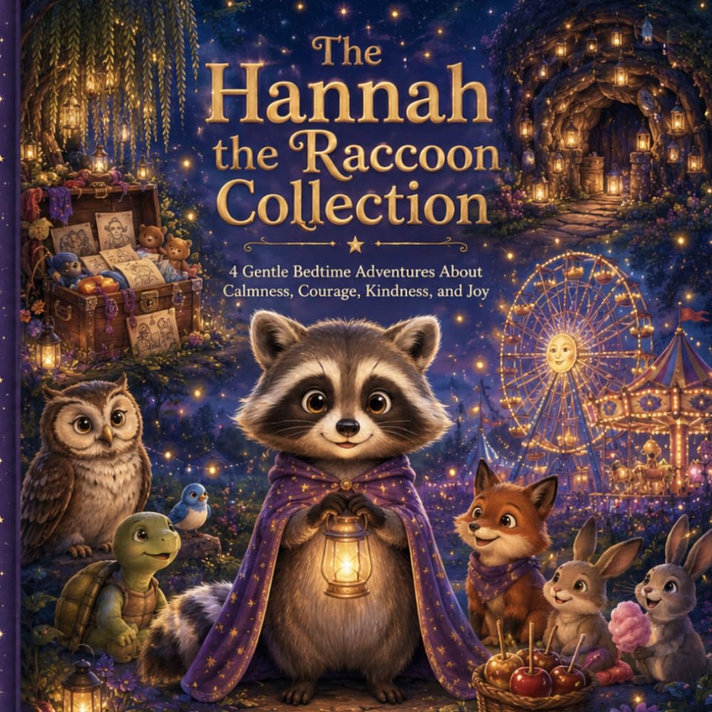 The Hannah the Raccoon Collection: 4 Gentle Bedtime Adventures About Calmness, Courage, Kindness, and Joy