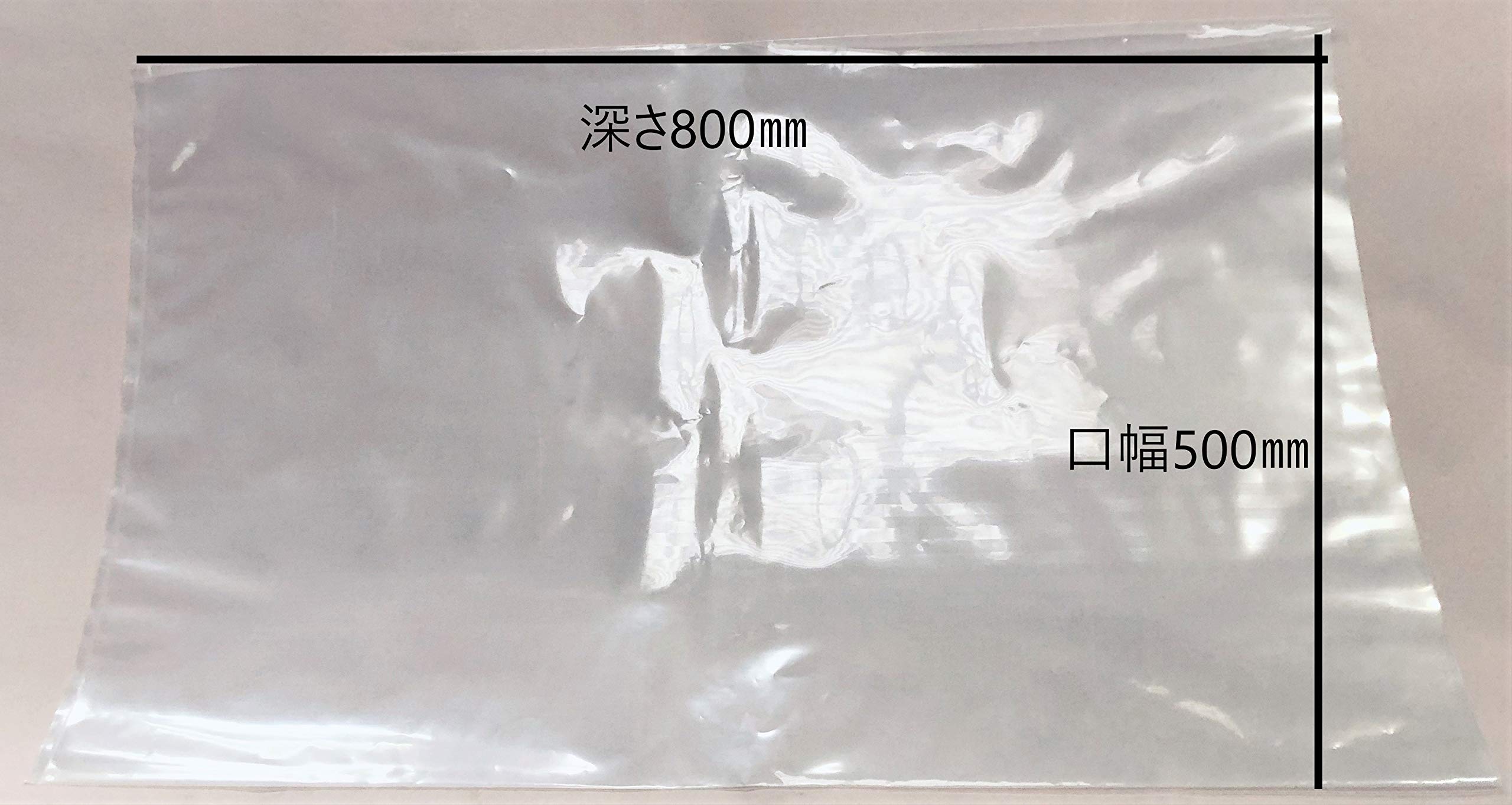Amazon.co.jp: ポリ袋 0.13㎜厚×500㎜口幅×800㎜深 100枚(123-store