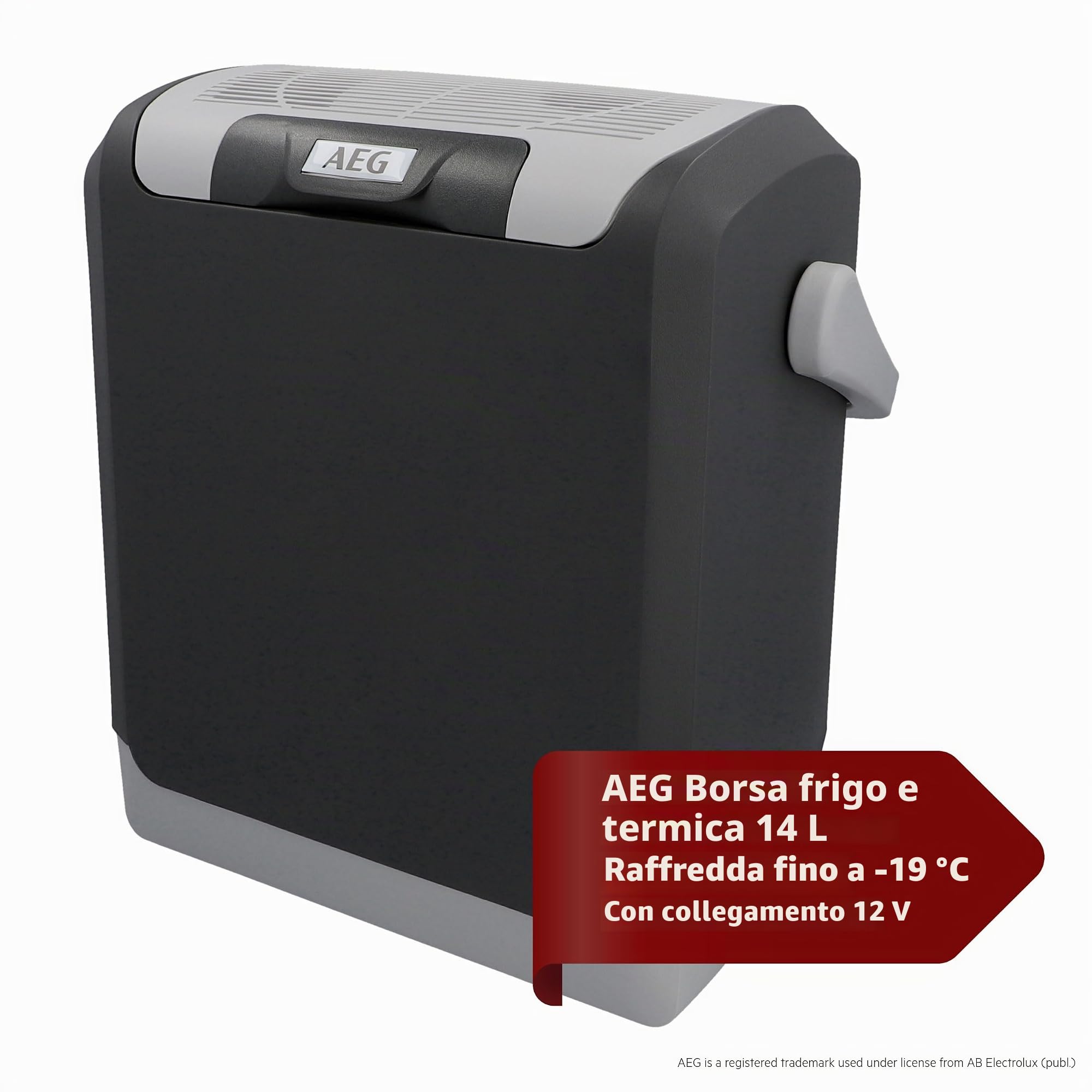 AEG Automotive 10695 Contenitore termoelettrico per Frigorifero e Riscaldamento KK 14 Litri, 12/230 Volt per Auto e Presa, 14 Liter