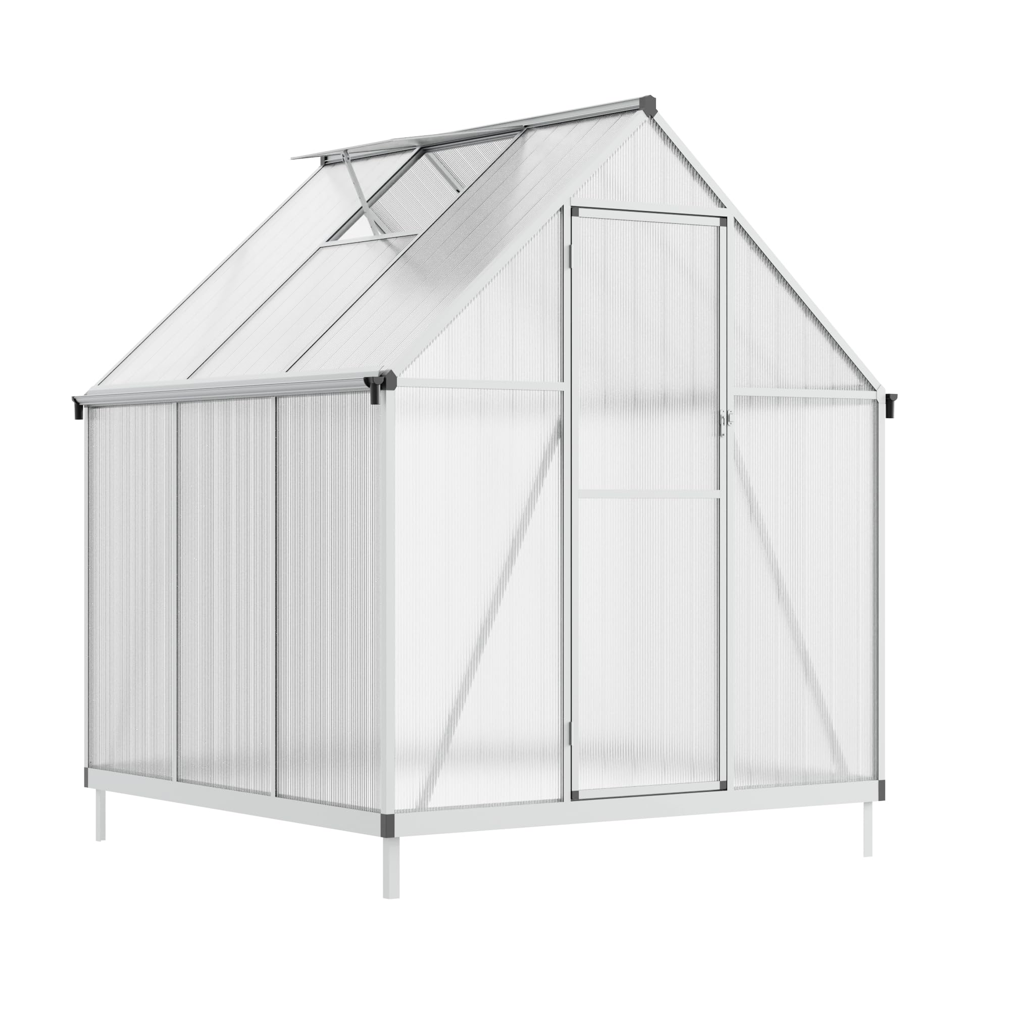 【奥行169cmタイプ】アルミ温室 家庭用温室 大型 花園温室 温室 組立式 Amazon.co.jp: アルミ温室 家庭用温室 大型 169*169*195cm 花園温室