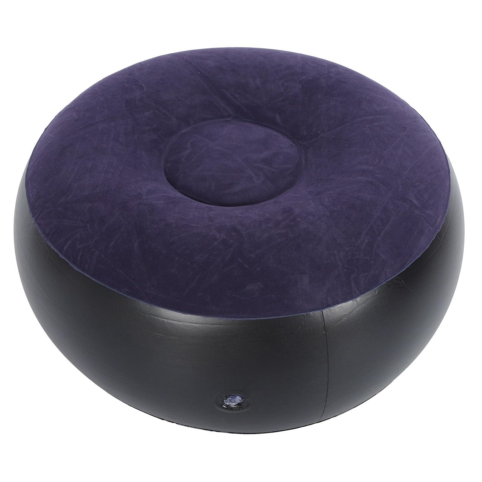 Ejoyous Inflatable Stool, Portable Outdoor Camping Chair Inflatable Flocking Stool Footrest, 20 x 20 x 7.5 Round Inflatable Foot Stool for Home Office Travel