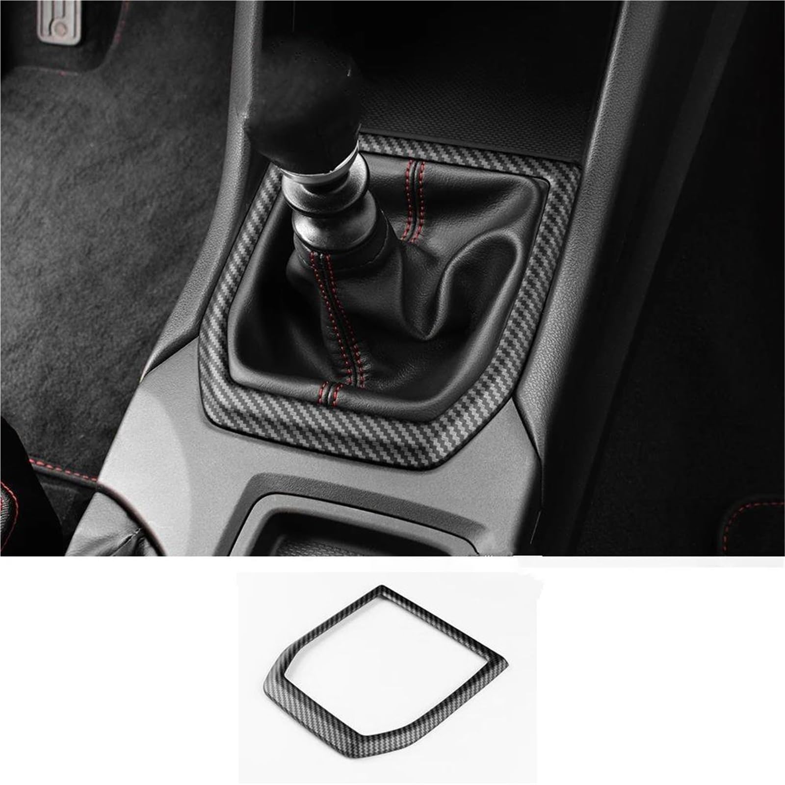 ABS Sticker Car Gear Shift Panel Cover Interior Trim RHD LHD for Subaru for WRX/for WRX STI 2022 2023 2024 KISSGPIPOL(Matte Carbon)