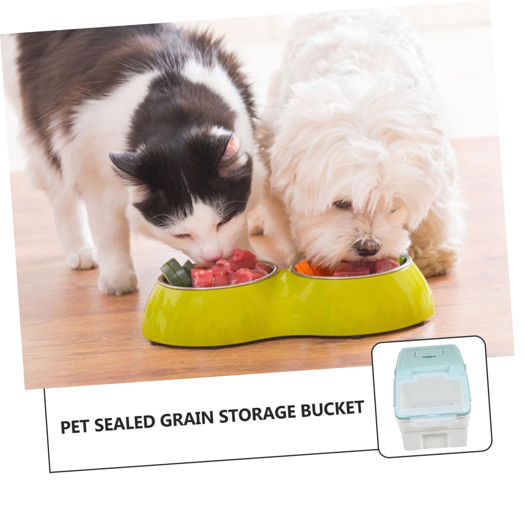 ERINGOGO 1stück Pet Food Bucket Versiegelter Futterbehälter Für Hunde Und Katzen Moisture-resistant Und Robuste Konstruktion Praktischer Snackspender Nordic