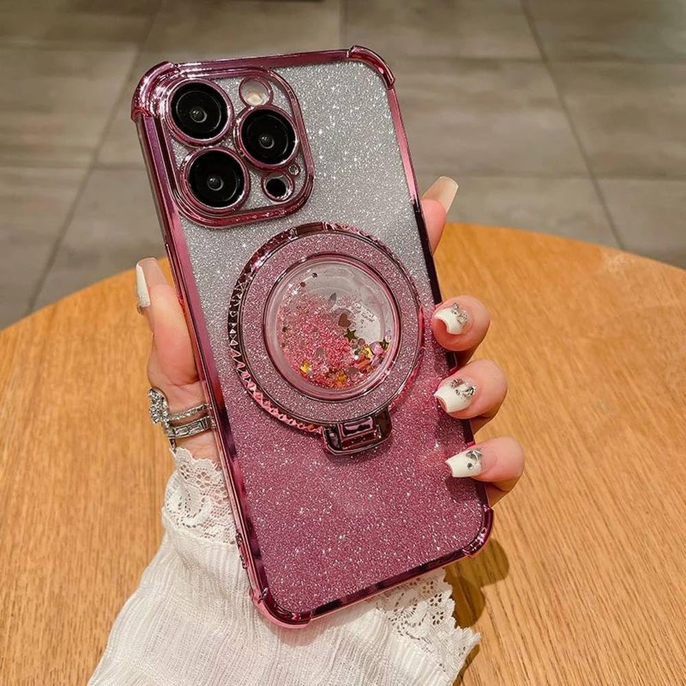 Étui paillettes iPhone 15 Plus rose le cadeau de mode idéal - 7