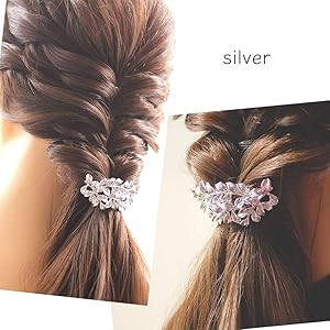 Amazon | kobechouchou ヘアカフ リーフ ゴールド シルバー