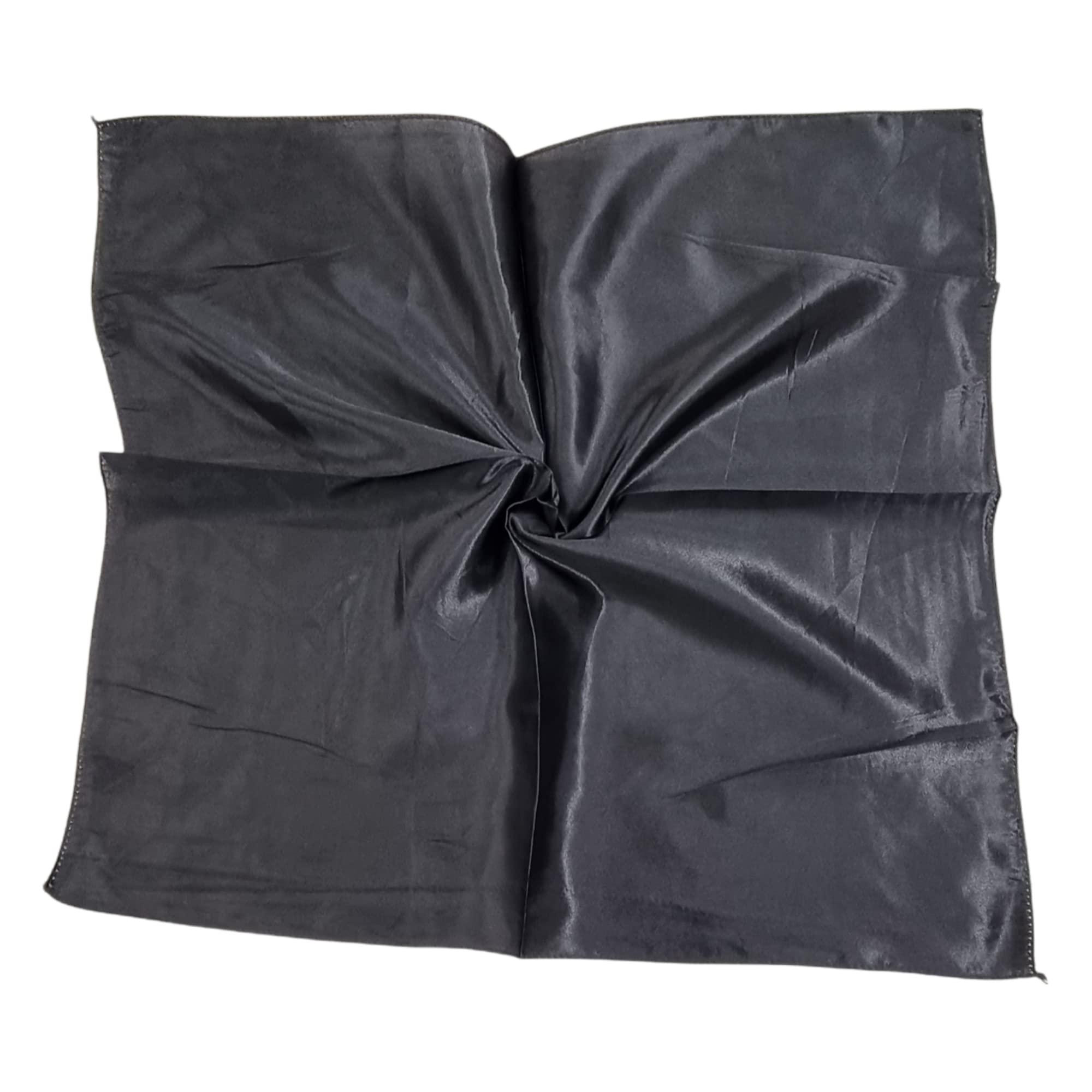 Kiran FashionSatin Silk Scarf Small Plain Neckerchief Headband Wrap Square Shiny 50cm X 50cm