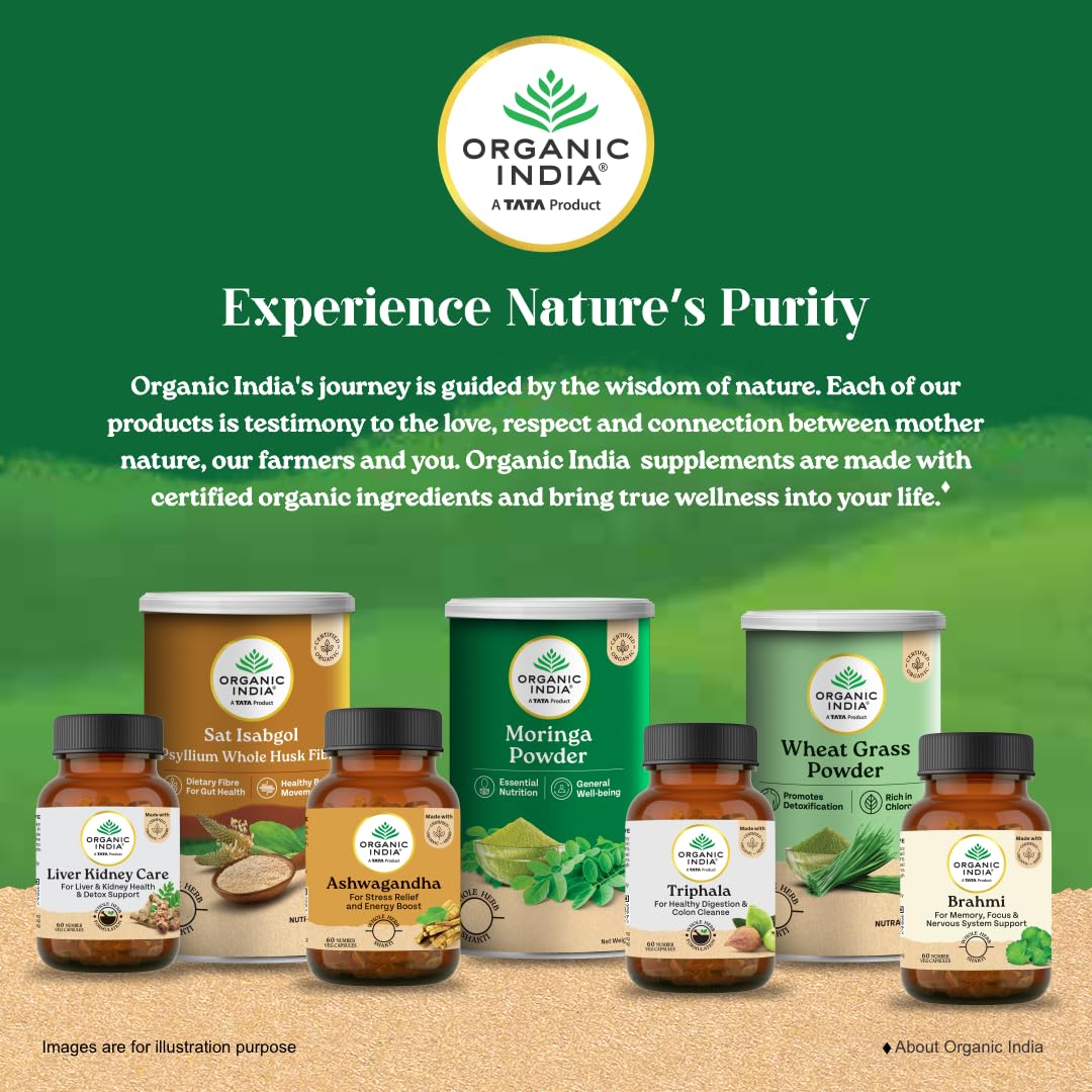A TATA Product - Organic India Moringa Powder - 100g, Essential Nutrition Superfood, Helps Naturally Boost Energy Levels, Improves Stamina & Vitality, Rich In Vitamins & Minerals product image 9
