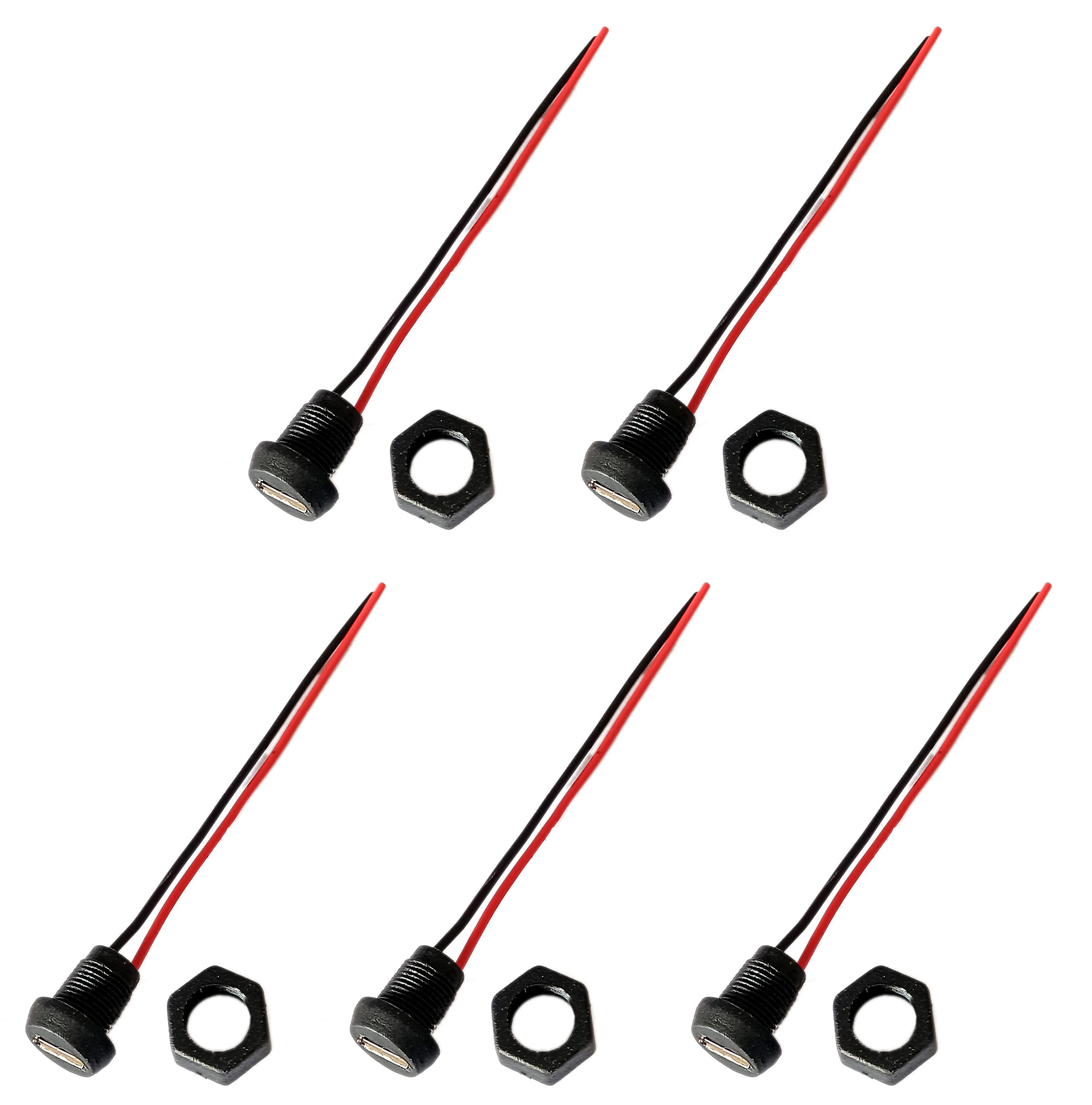 Steko (5 Pieces Micro USB V8 Female Panel Mount Connector With NUT & Moulded Wire | Multipurpose Use For DIY Projects, Hobby Kit, Electronic Circuit (BLACK) (B0BLLKPK1Z) Amazon Price History, Amazon Price Tracker