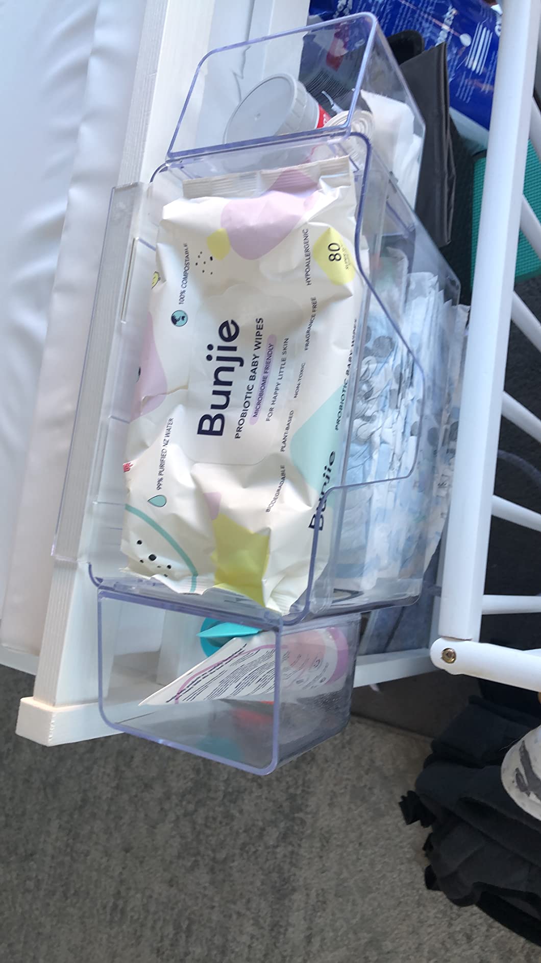 Organizzatore Per Fasciatoio Prince Lionheart - Contiene 18 Pannolini, Bianco - Foto 4