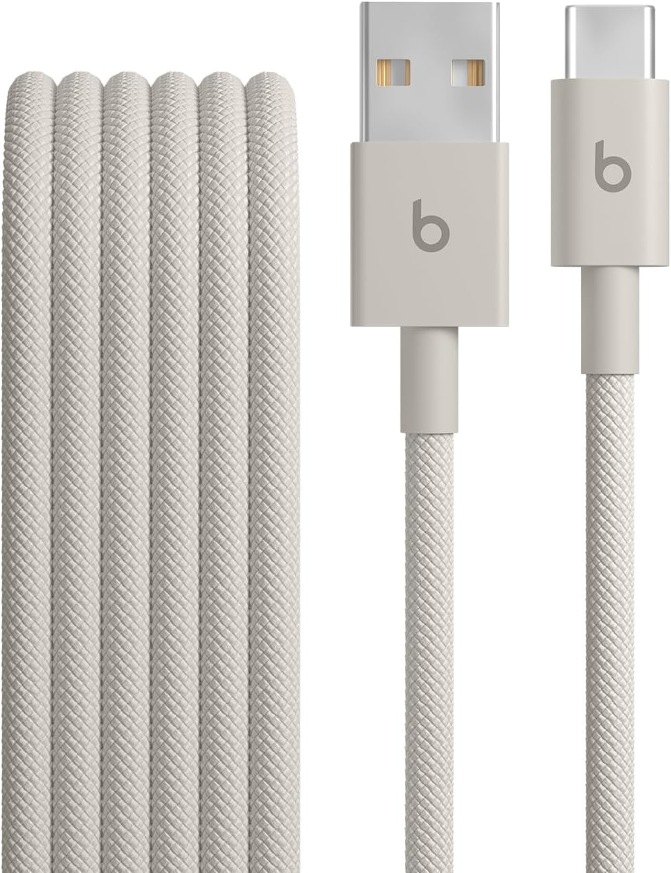 Beats USB-A - USB-C編み込み式充電ケーブル、高速充電 、 丈夫で絡まりにくいデザイン、USB-C対応のAppleデバイスとAndroidデバイス用の充電器(1.5 m) —サージストーン