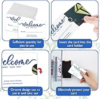 Vista 3 de Geyee 500 fundas para tarjetas de hotel para llaves de hotel, 2.4 x 3.5 pulgadas (estilo clásico)