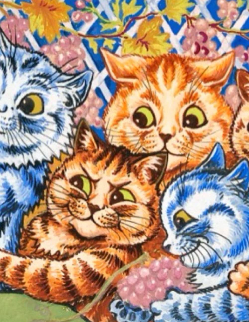 Louis Wain Cat Sketchbook Drawing, Writing, Journal Notebook, Doodling Blank Paper: 120 Blank Pages