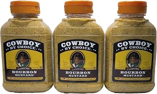 Small Batch Speciality Campfire Bourbon Mustard (3) Pack 10 oz. Bottles