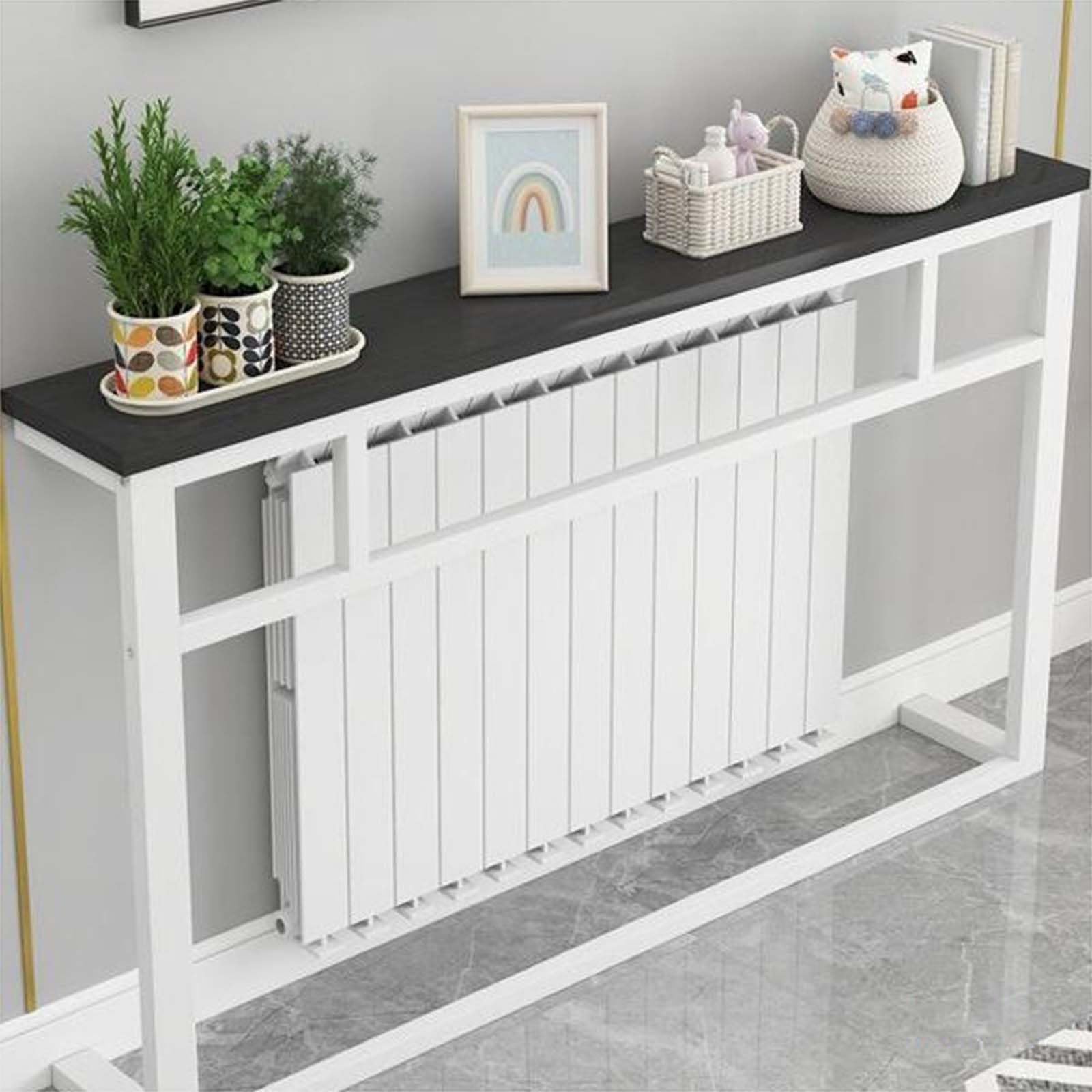 Mesa de radiador para apartamentos pequeños y recibidores modernos