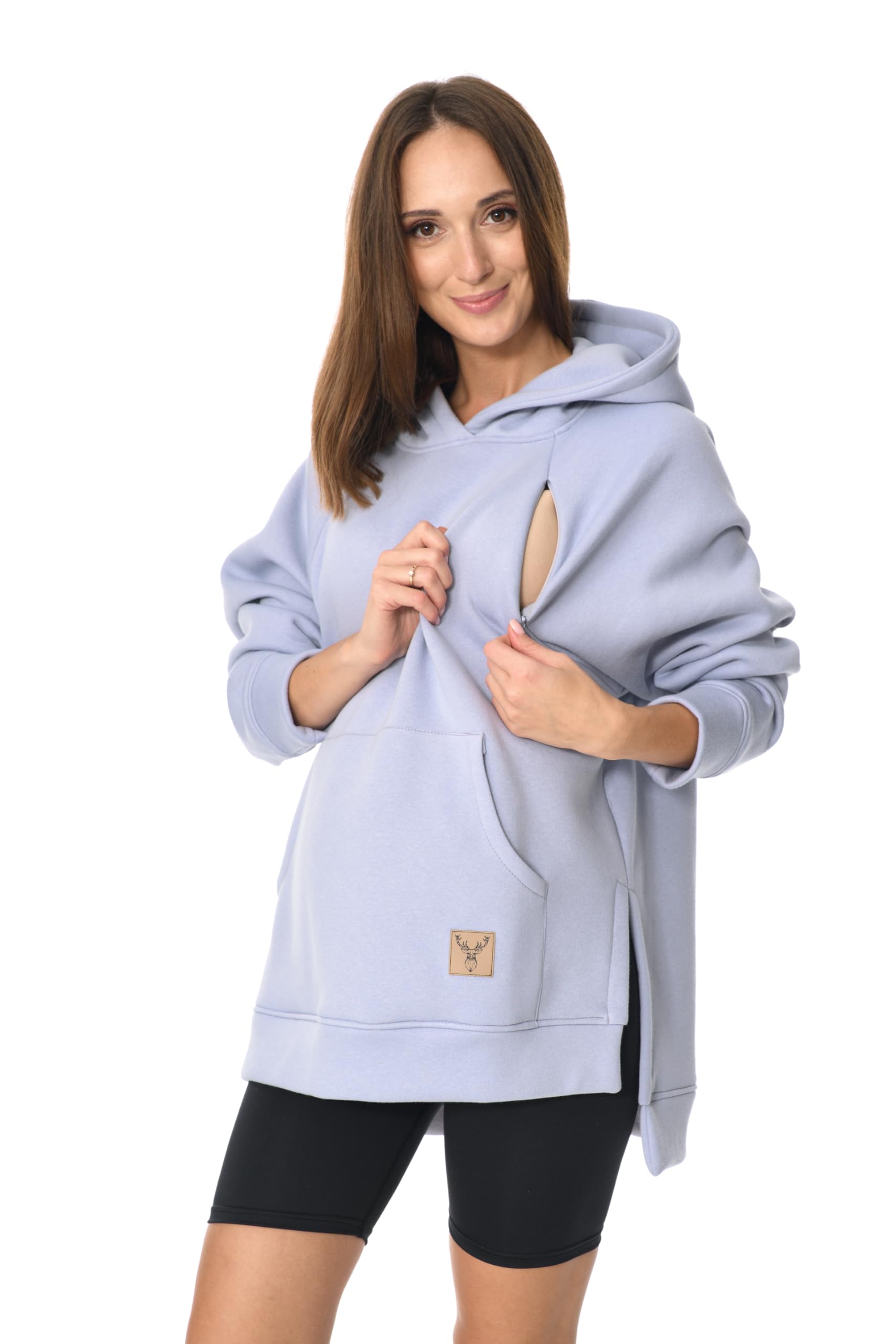 MijaCulture Stella M014 - Jersey de lactancia y maternidad 2 en 1