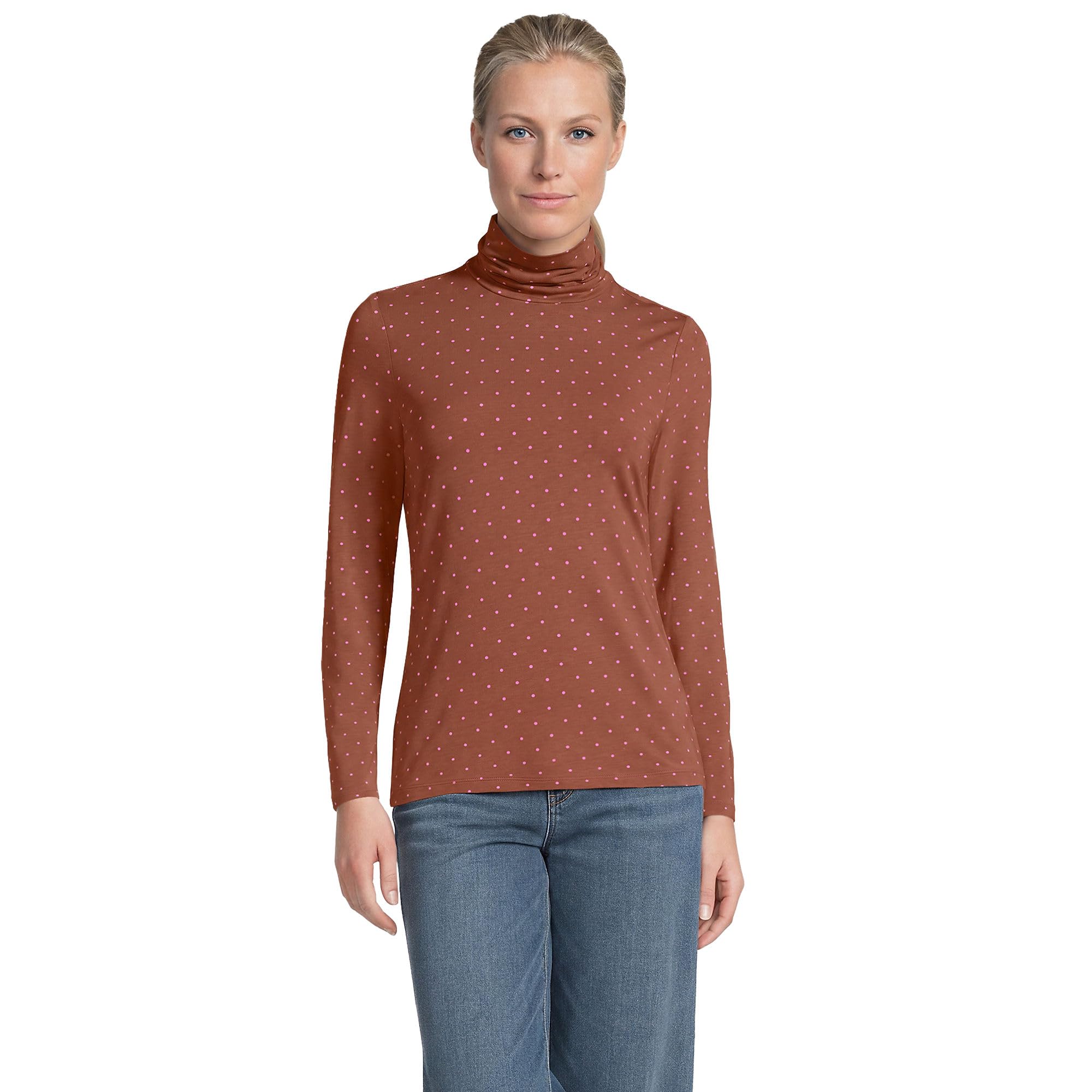 Lands' End Women's Jersey Knit Turtleneck
